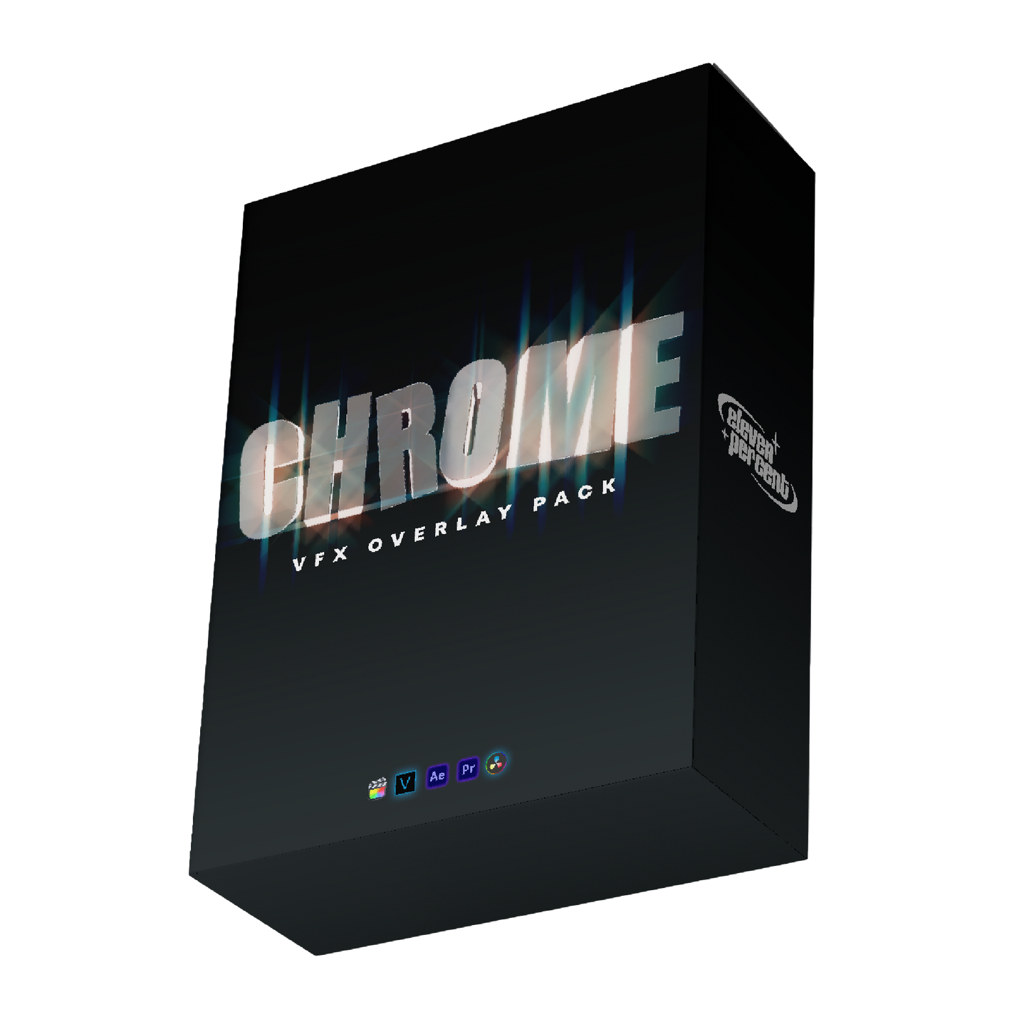 3D Chrome Video Assets Overlay Pack