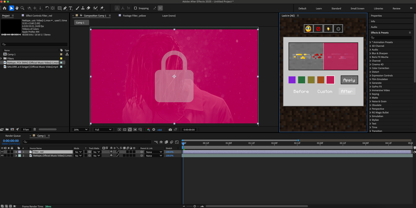 Lock In Plugin - Premiere Pro & After Effects