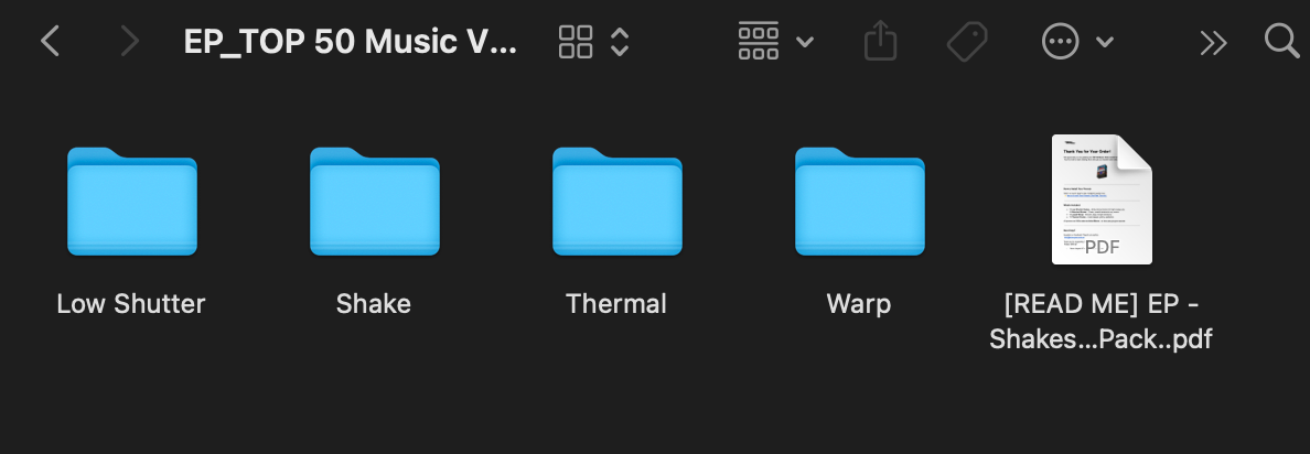 TOP 50 Music Video Camera Shakes & Transition Pack