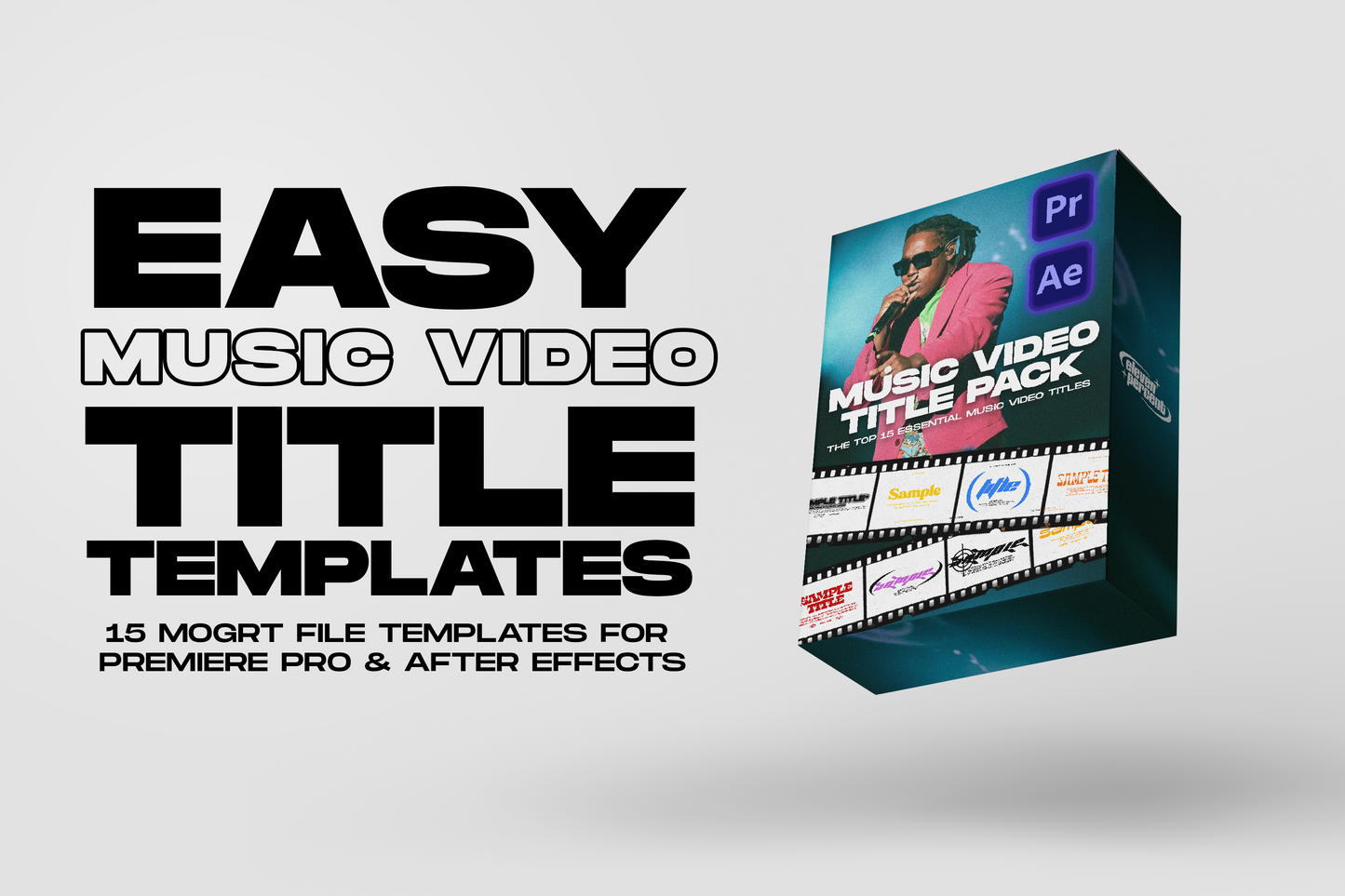 TOP 15 Essential Music Video Title Templates Pack