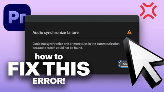 How to Fix Premiere Pro Audio Synchronize Failure Error Easily