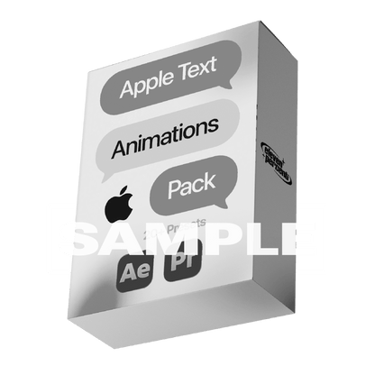 Apple Style UI iMessage Animation Preset Pack (Free Sample)