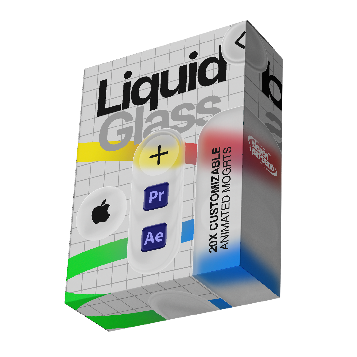 Apple Liquid Glass Animation Pack (20x MOGRT Presets)