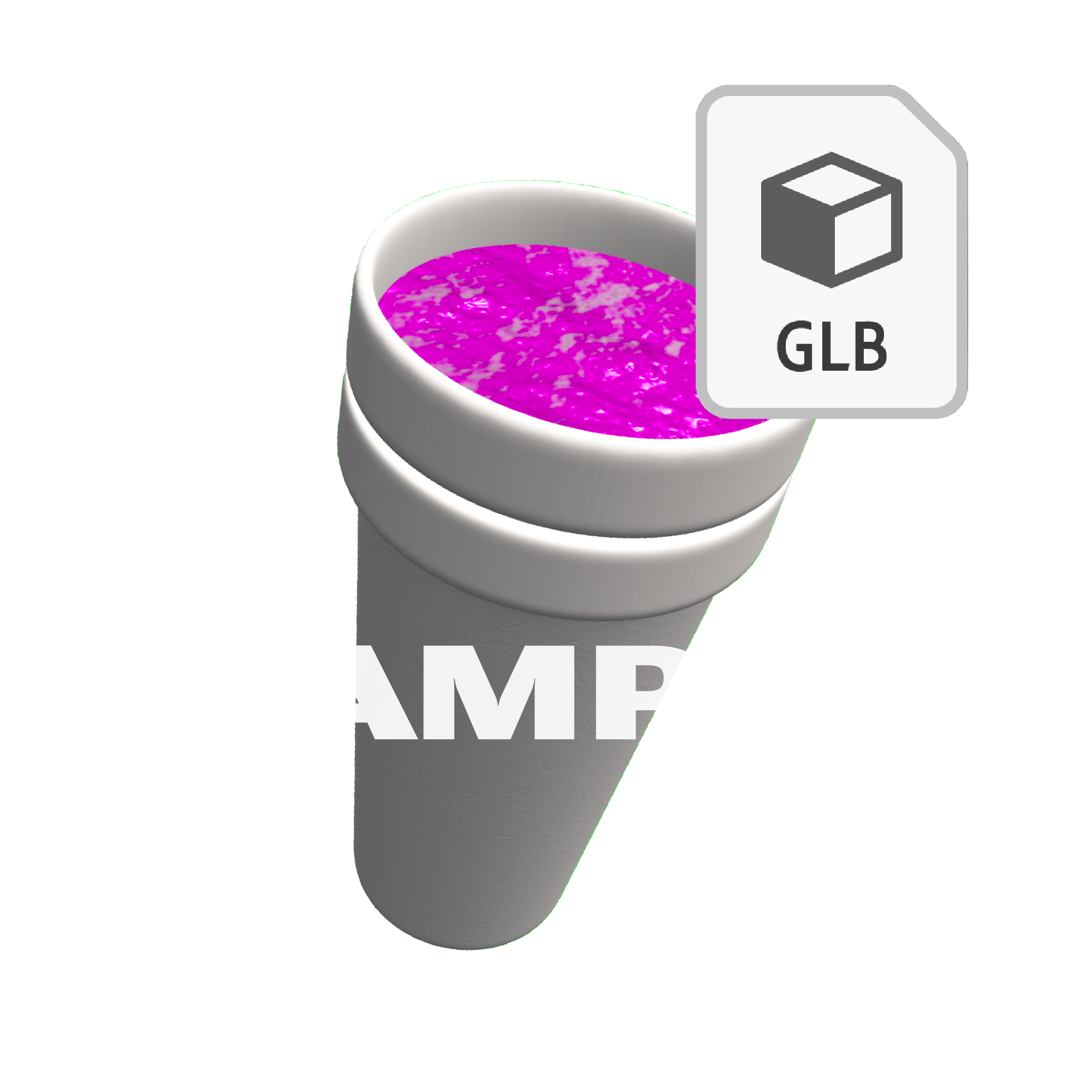 Free 3D Animated Lean Cup GLB File Sample – Eleven Percent