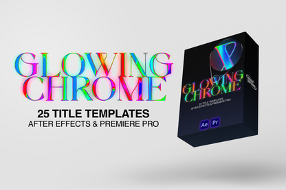 30 Glowing Neon Chrome Title Card Templates