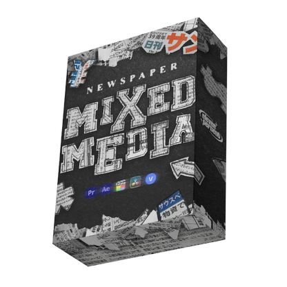 Mixed Media Newspaper Overlay Pack