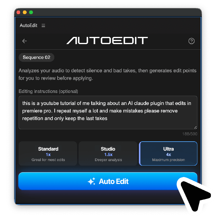AutoEdit™ Creator Mode - AI Content Editor