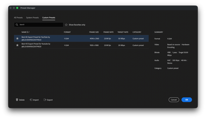 Free Premiere Pro YouTube Export Presets for 4K, HD, and Smaller File Sizes