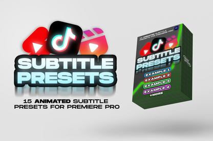 Subtitle Presets Pack for Premiere Pro