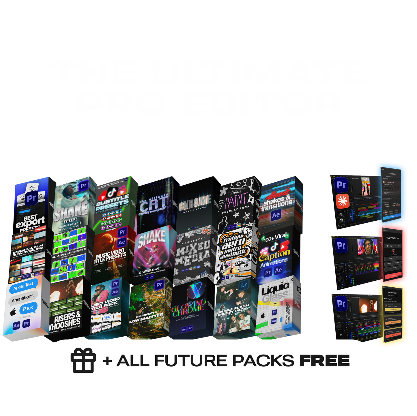 Ultimate Editing Master Collection | 21 Packs + 3 AI Plugins